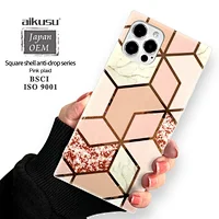 Custom pattern print square phone cover case for iphone 12 IMD water transfer printing soft tpu phone case for iphone 11