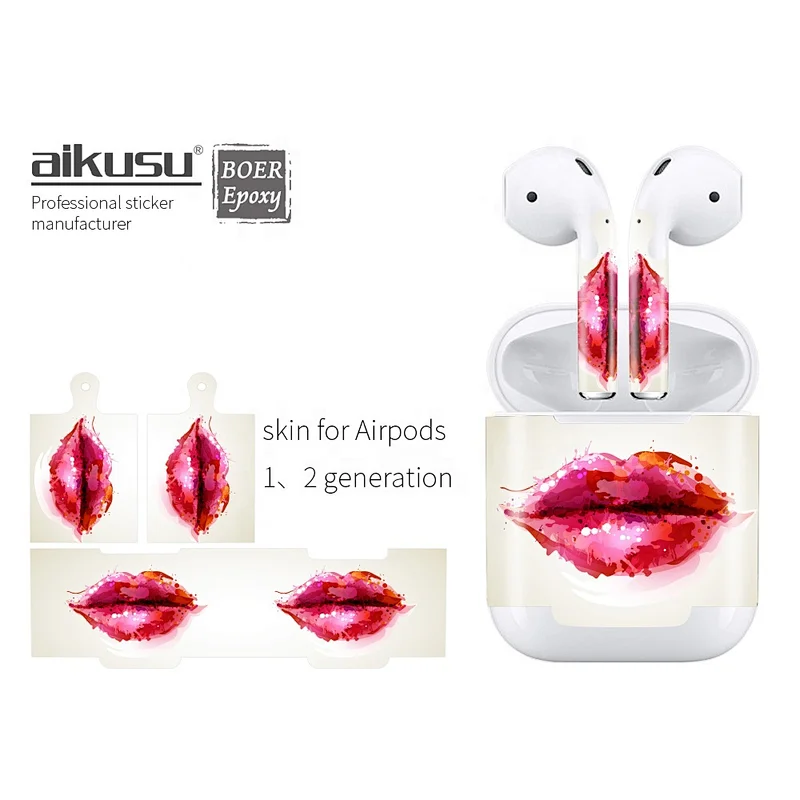 Para airpods pro box skin sticker diseño personalizado funda de moda