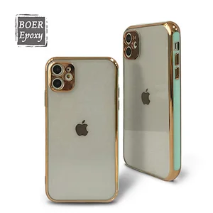 aikusu New design electroplating TPU PC phone case for iphone 11 shockproof cell phone case phone back cover