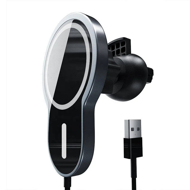 New Products Magsafe Car Wireless Magnetic Wireless Car Charger 15W Universal Fast Wireless Car Charger Mount For iPhone 12