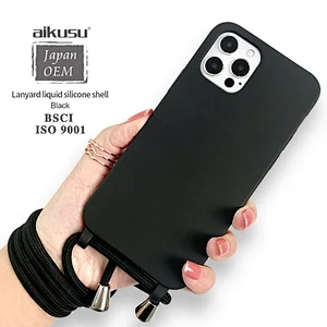 For iPhone 12 phone case with strap crossbody