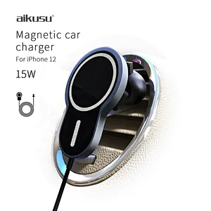 New Products Magsafe Car Wireless Magnetic Wireless Car Charger 15W Universal Fast Wireless Car Charger Mount For iPhone 12
