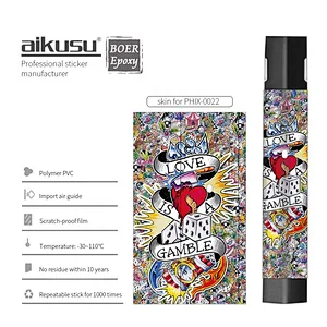 Popular skin sticker cover for phix e-cigs protective case fashion designs