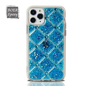 aikusu new invention 3d diamond clock stand phone case for iphone xs,xs max,11