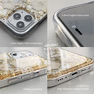 Mobile phone shell for iphone 12 phone case transparent resin epoxy accessories