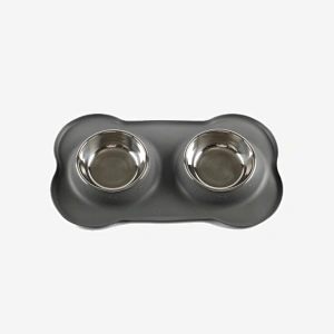 Pet bowls with Silicone Mat-S