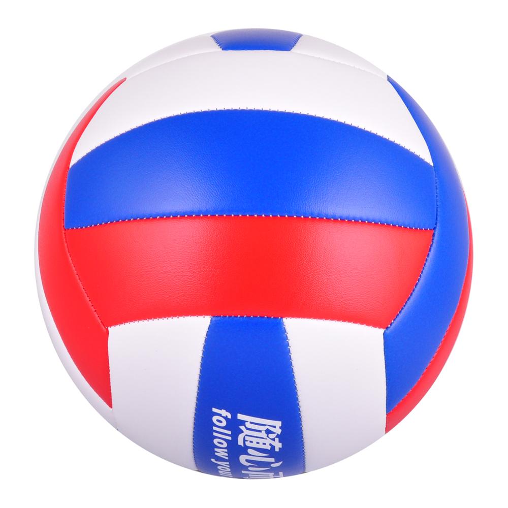 Beach volleyballs foamed PVC Machine stitched Size 5 colorful soft pu volleyball ball