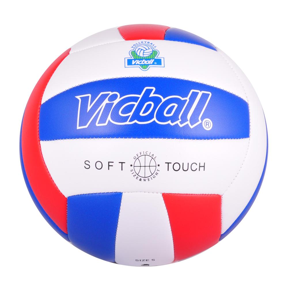 Beach volleyballs foamed PVC Machine stitched Size 5 colorful soft pu volleyball ball