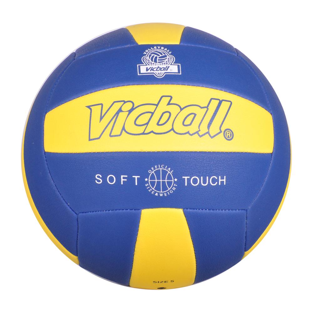 Soft Foam Microfiber PU volleyballs colorful Size 5 custom Beach balls college training inflated wholesale volleyball ball