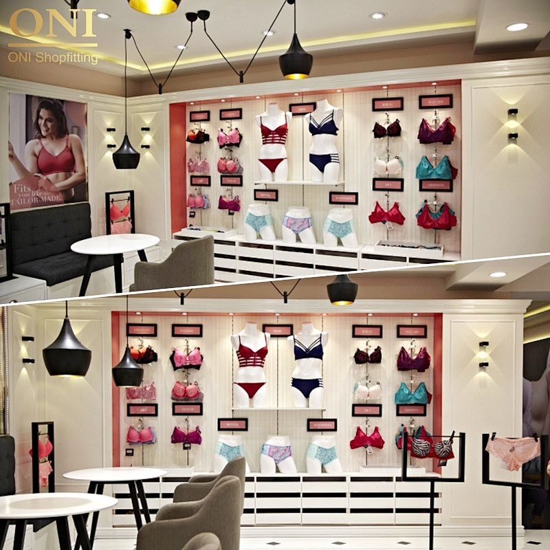 Buy Freestanding lingerie shop decoration with Custom Designs 