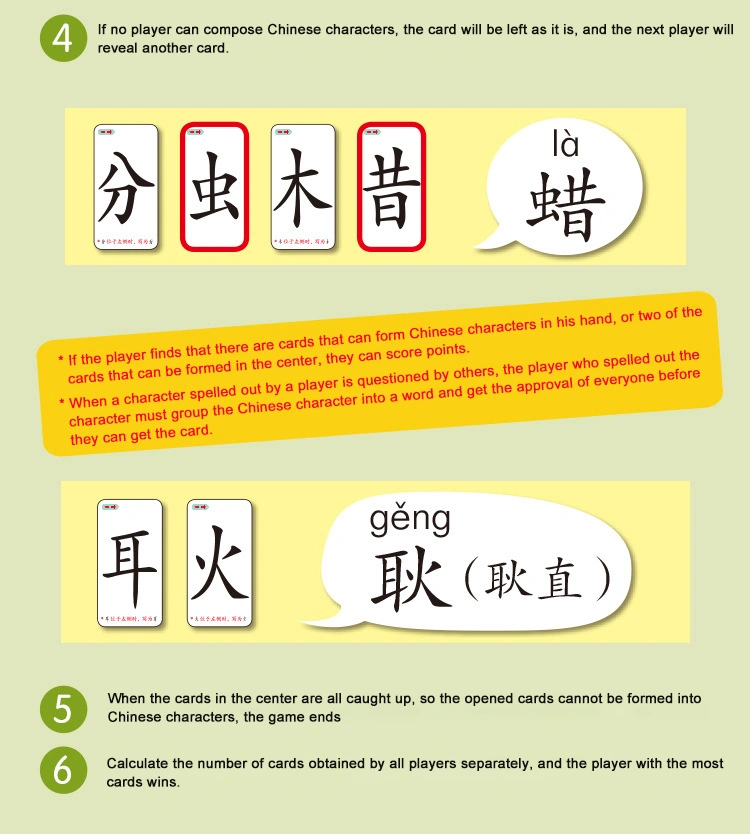 Chinese learning cards,Chinese learning toys,Magical Chinese,Chinese Character Learning Cards,language learning