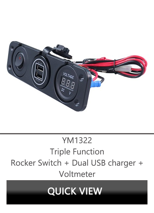 USB charger install for 48 volt golf cart car lighter socket Manufacturer DAMAVO