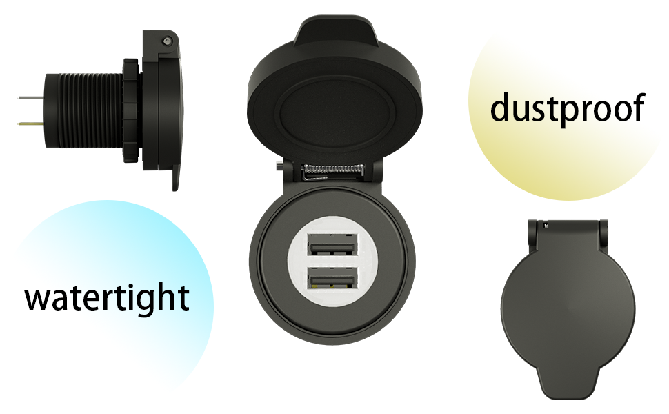 Waterproof USB charger outlet port for boat Manufacturer DAMAVO