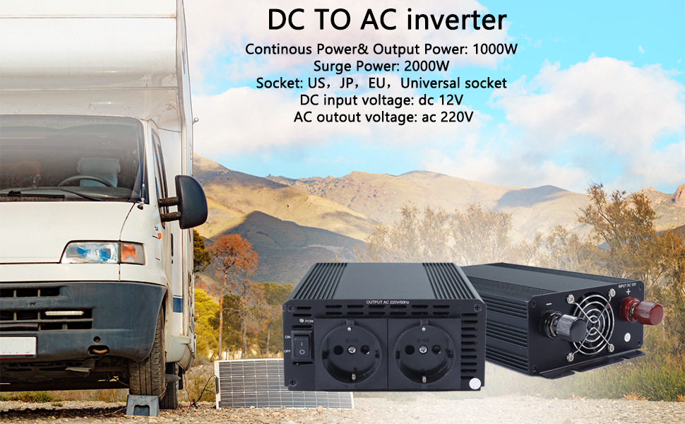 12 volt dc to 220v ac converter dc to ac power inverter for car 12v to