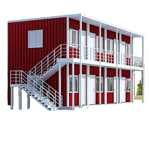 GZXINCHENG Kit de construcción de paquete plano económico Casa contenedor Casas prefabricadas de 40 pies Casa contenedor