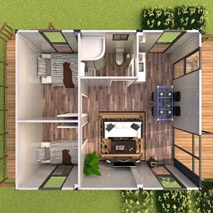GZXINCHENG Prefab House Make Full Use of Container Space Container House