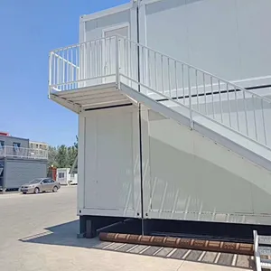 China Price Full furnished container office building prefab house steel structure