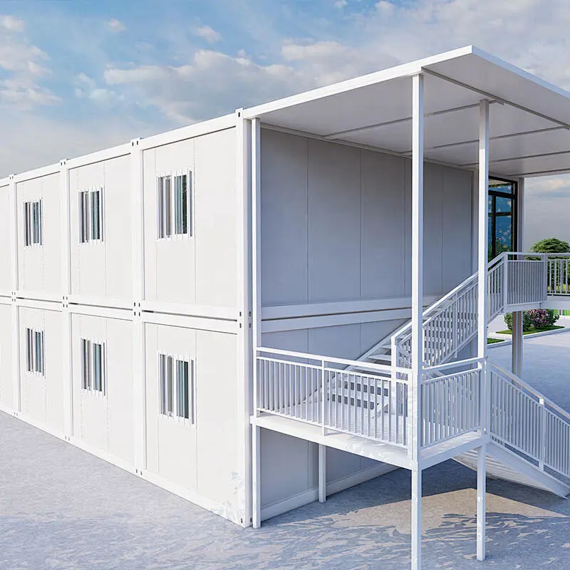 Container house prefab shipping modular office steel building office cafe low cost China easy assembly home with SGS, CE & ROHS