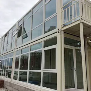 GZXINCHENG الألومنيوم perfab القابلة للتوسيع البحر الزجاجي الحائط الساتر للتوسيع منزل حاوية الجاهزة