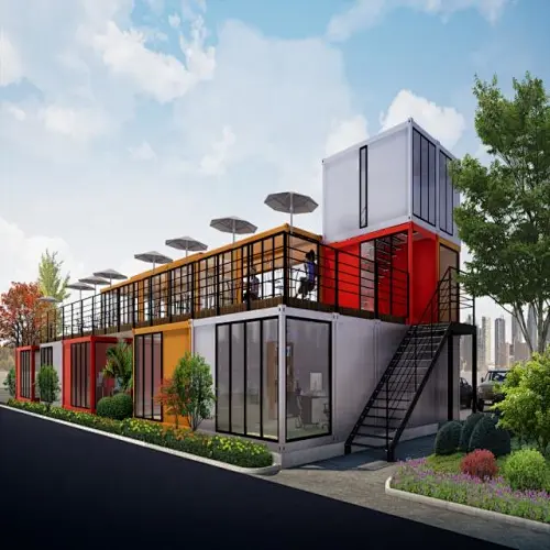 GZXINCHENG الراقية نمط الأعمال الأسود ، رمادي عميق حاوية منزل الجاهزة