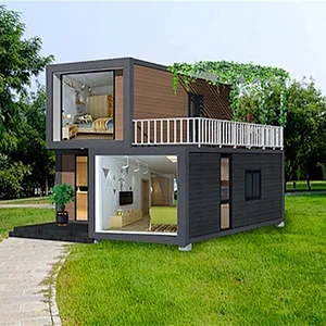 Flat Pack Modular Movable and Easy Installation Prefabricated Container House with Luxury Decoration and Modular Container House