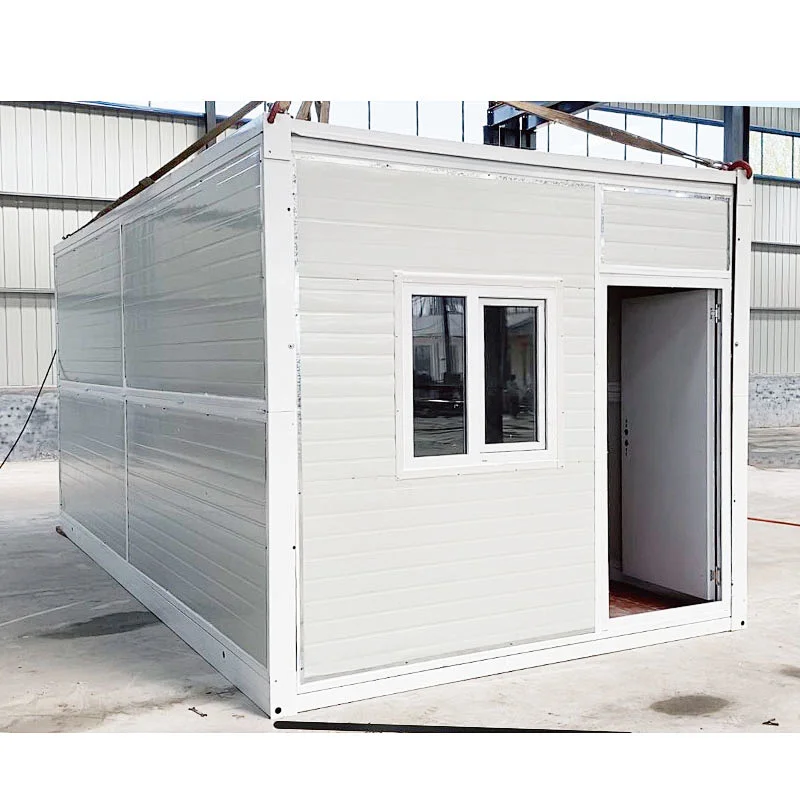 Quick-install folding mobile container room