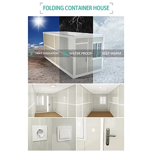 Prefabricated folding mobile container  home