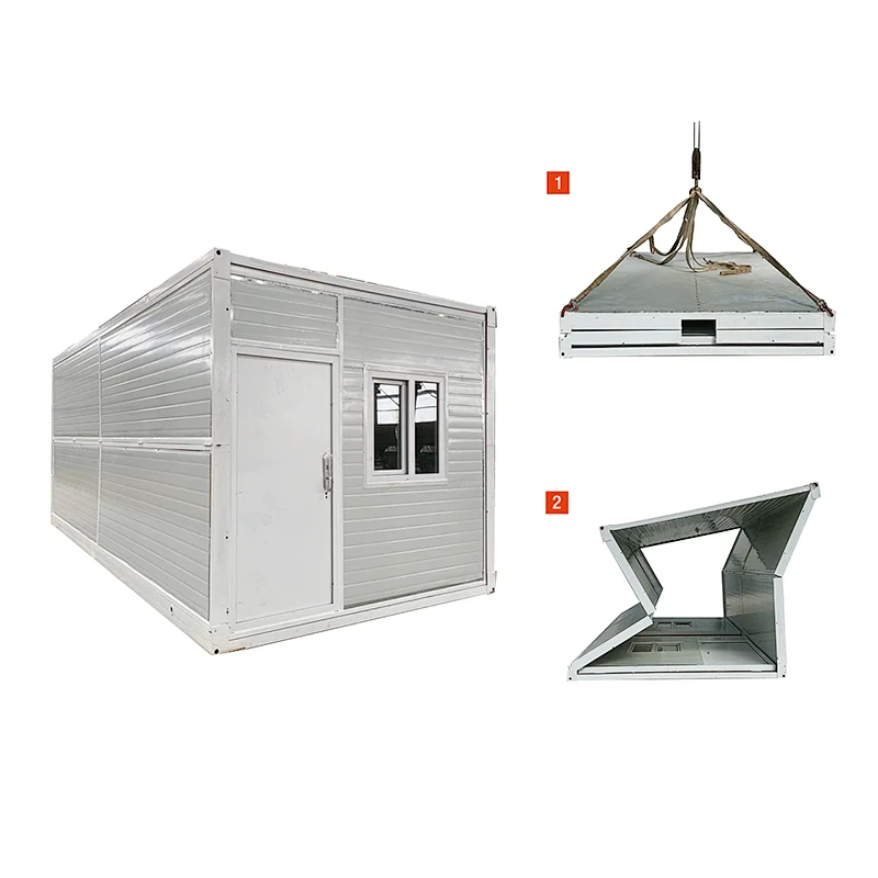 Prefabricated folding mobile container  home