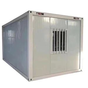Prefab Good Insulation Flat Pack Container House with Glass in South Africa