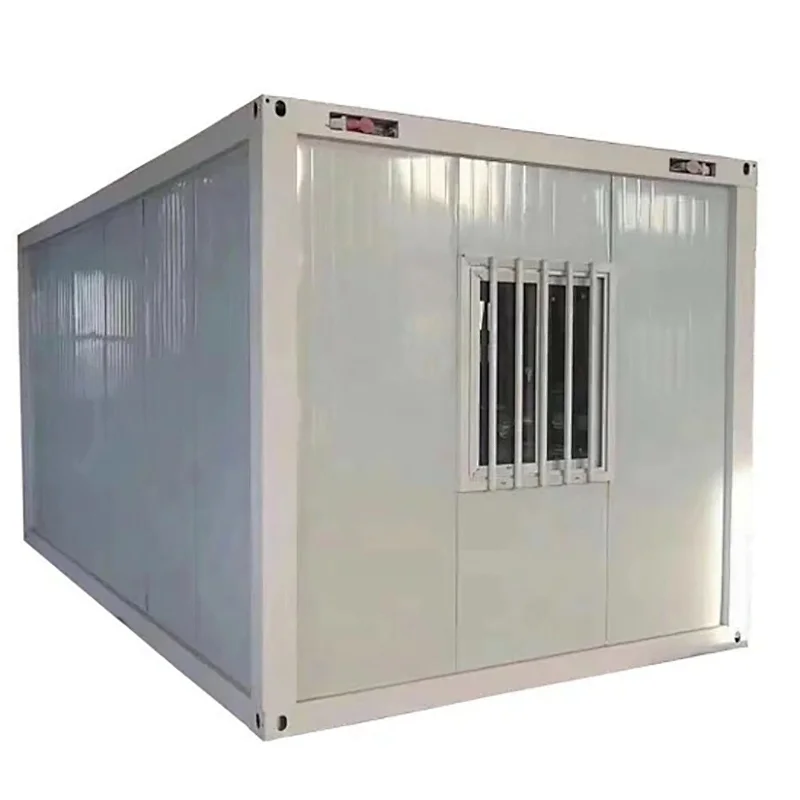 Prefab Good Insulation Flat Pack Container House with Glass in South Africa