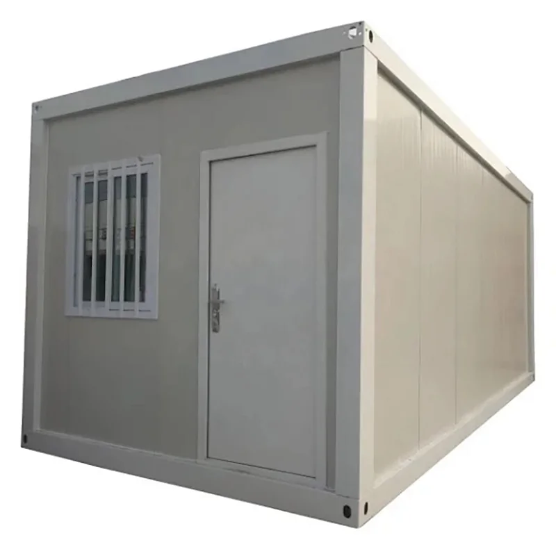 Prefab Good Insulation Flat Pack Container House with Glass in South Africa