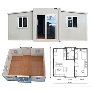 Big area expandable folding container house