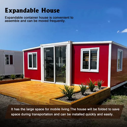 Big area expandable folding container house