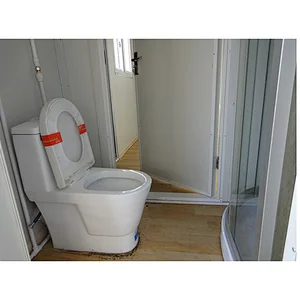 Easy installation mobile container house with toilet