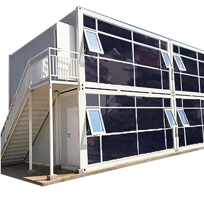 Prefabricated container house  with Glass wall