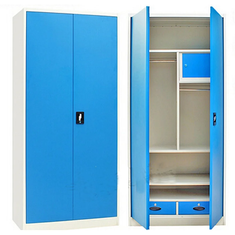 Customized India 3 door godrej steel almirah bedroom wardrobe with safe