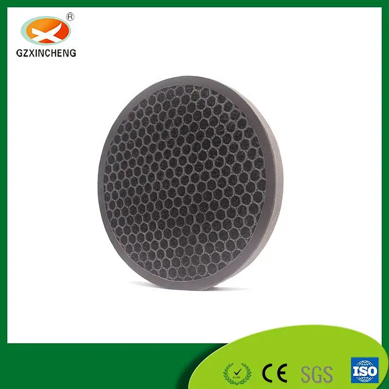 Round active carbon air filter