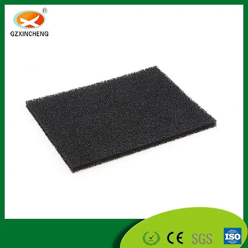 Activated carbon sponge filter
