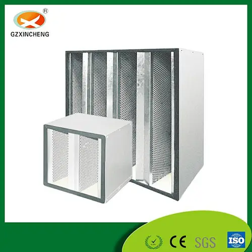 V-type activated carbon combined air filter