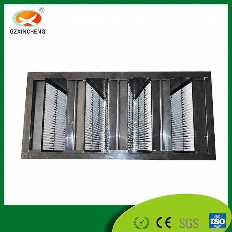 V-type activated carbon combined air filter
