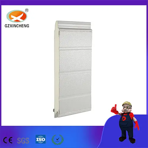 Manufacturer Hot Sale Vertical High Performance Sectional Overhead Garage Door PU Panel