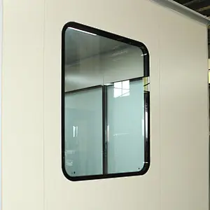 Ventana de vidrio de un solo acristalamiento y ventanas de doble acristalamiento para salas blancas