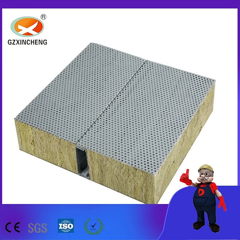 Sound Absorbing Insulated Mineral Wool Sandwich Panel