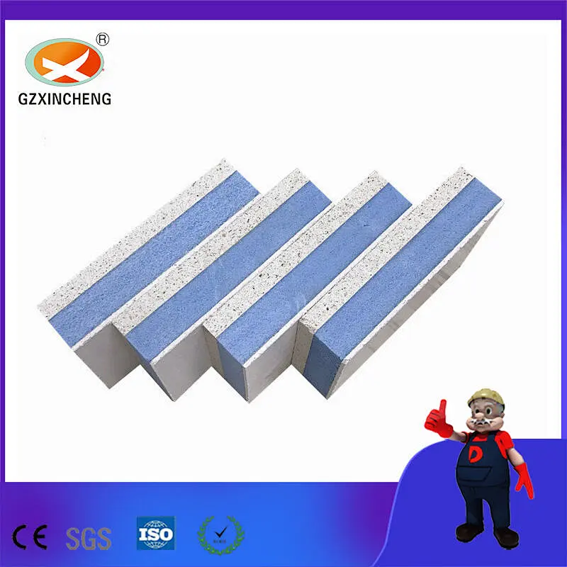 Cheap high quality MGO EPS/ XPS fireproof material SIP magnesium oxide board sandwich panel for exterior and interior wall