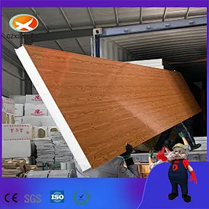 Wood Grain Color EPS Sandwich Wall Panel Steel Sheet Roof Wall Panel