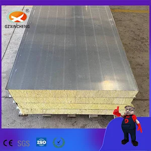 Stainless Steel Insulated Fireproof Rock Wool Sandwich Roof Panel