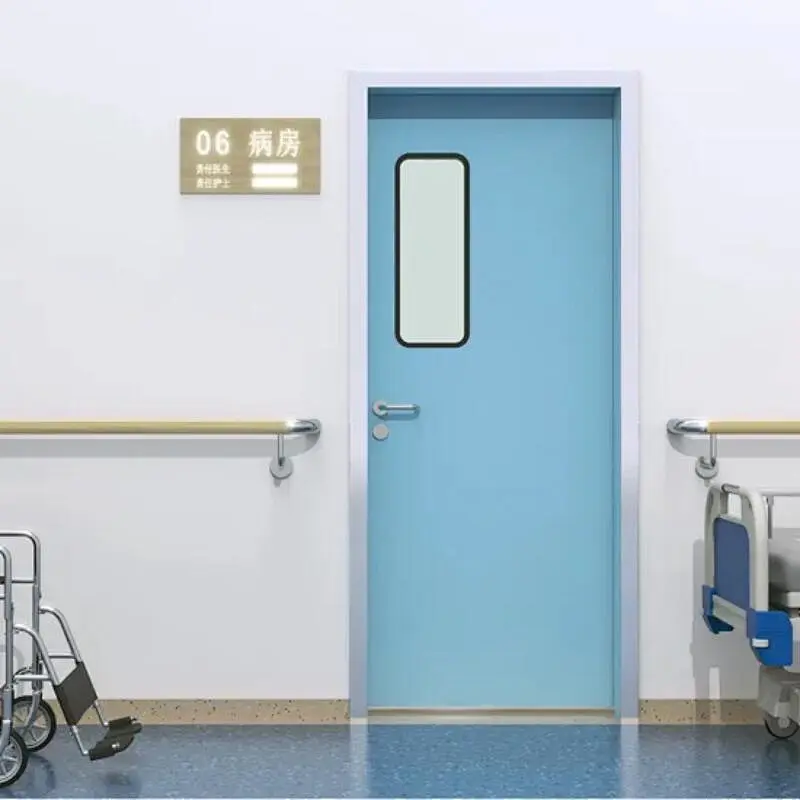 الداخلية مستشفى المدرسة غرفة نظيفة زجاج الباب الصلب المرآب الخارجي أبواب الأمن النار تصنيف