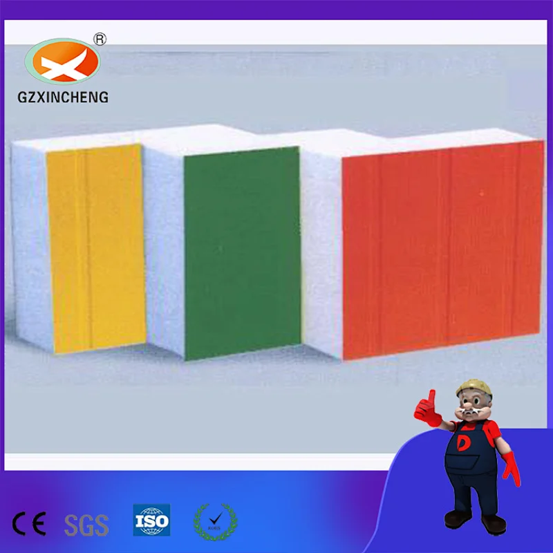 Polystyrene Color Steel Sandwich Board EPS Inner Wall Surface Roofing Insulation of External Wall Thermal