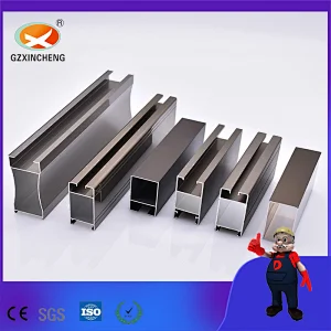 Anodizing Champagne Screen Sill Track Extrusion Aluminum Profile for Cleanroom