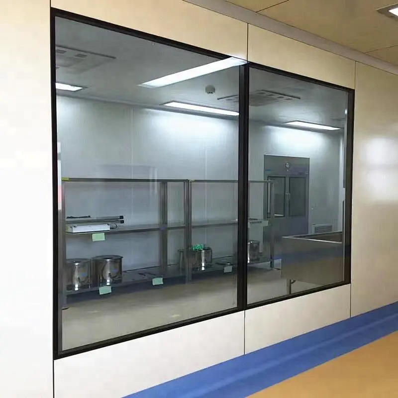 GMP Tempered Glass Airtight Cleanroom Window Purification window